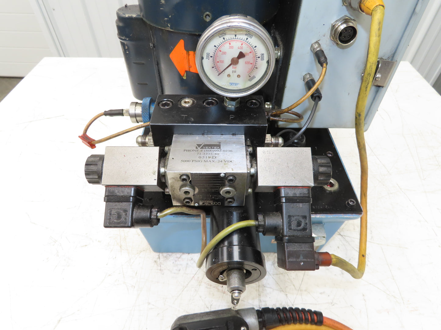 Vektek Vector Flo Hydraulic Manual Workholding Pump Power Pack 2.5gal 5000psi