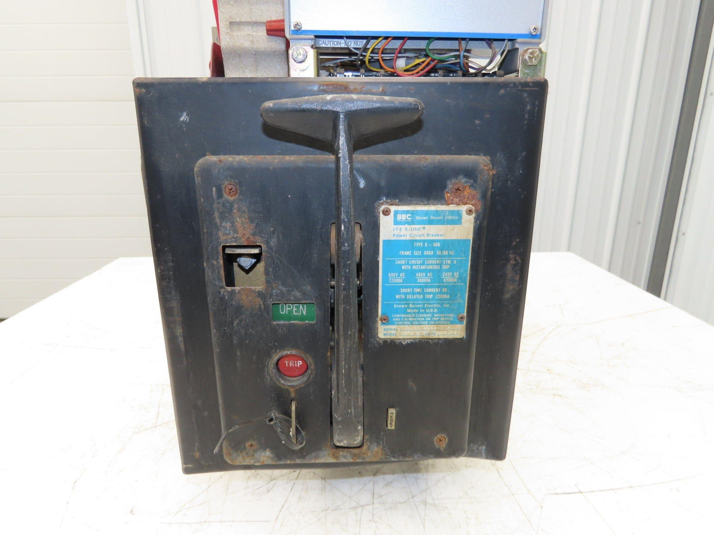 ABB K-600S Low Voltage Power Air Circuit Breaker 600A 600V Solid State Trip