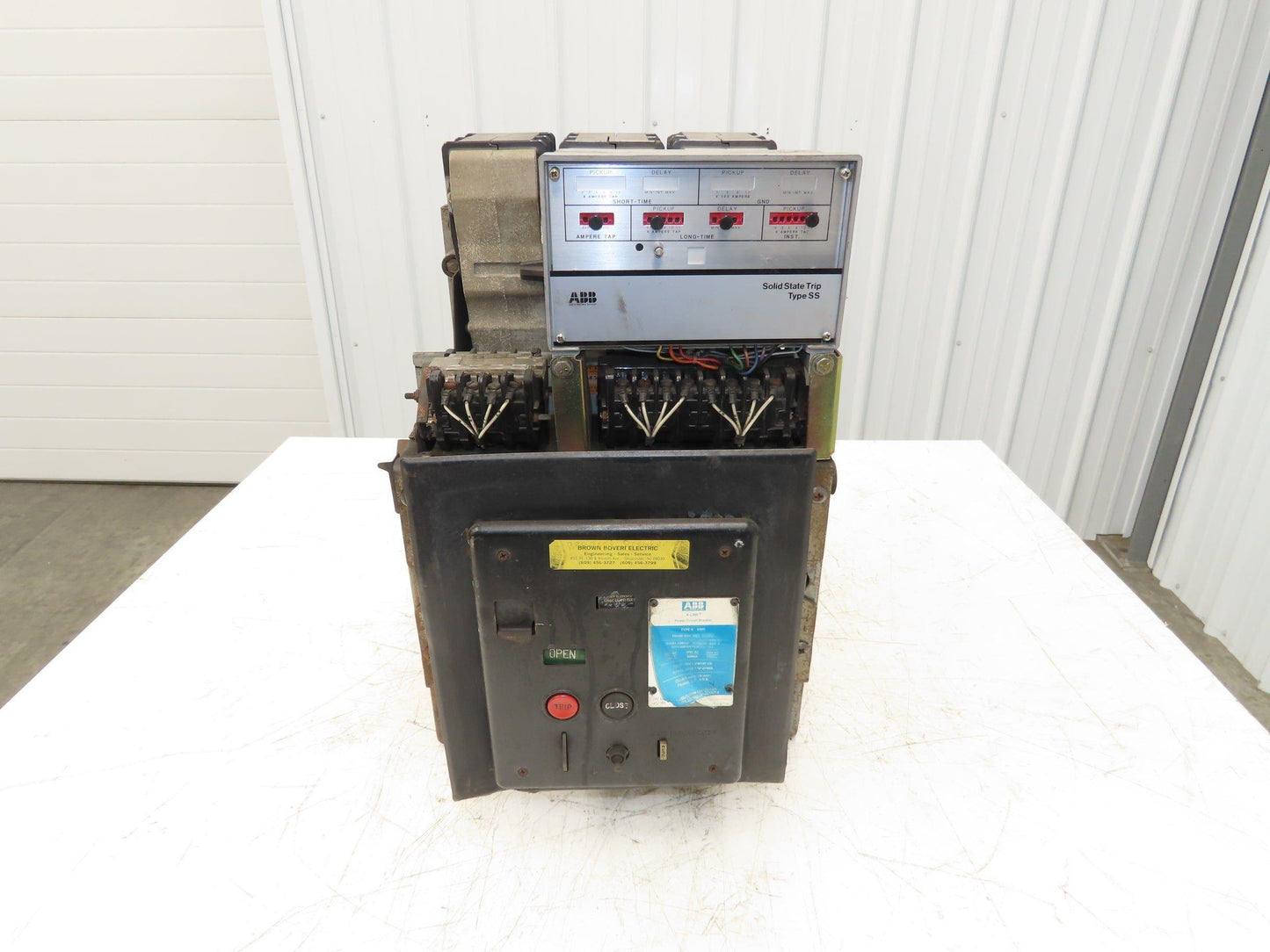 ABB K-600S Low Voltage Power Air Circuit Breaker 600A 600V Solid State Trip