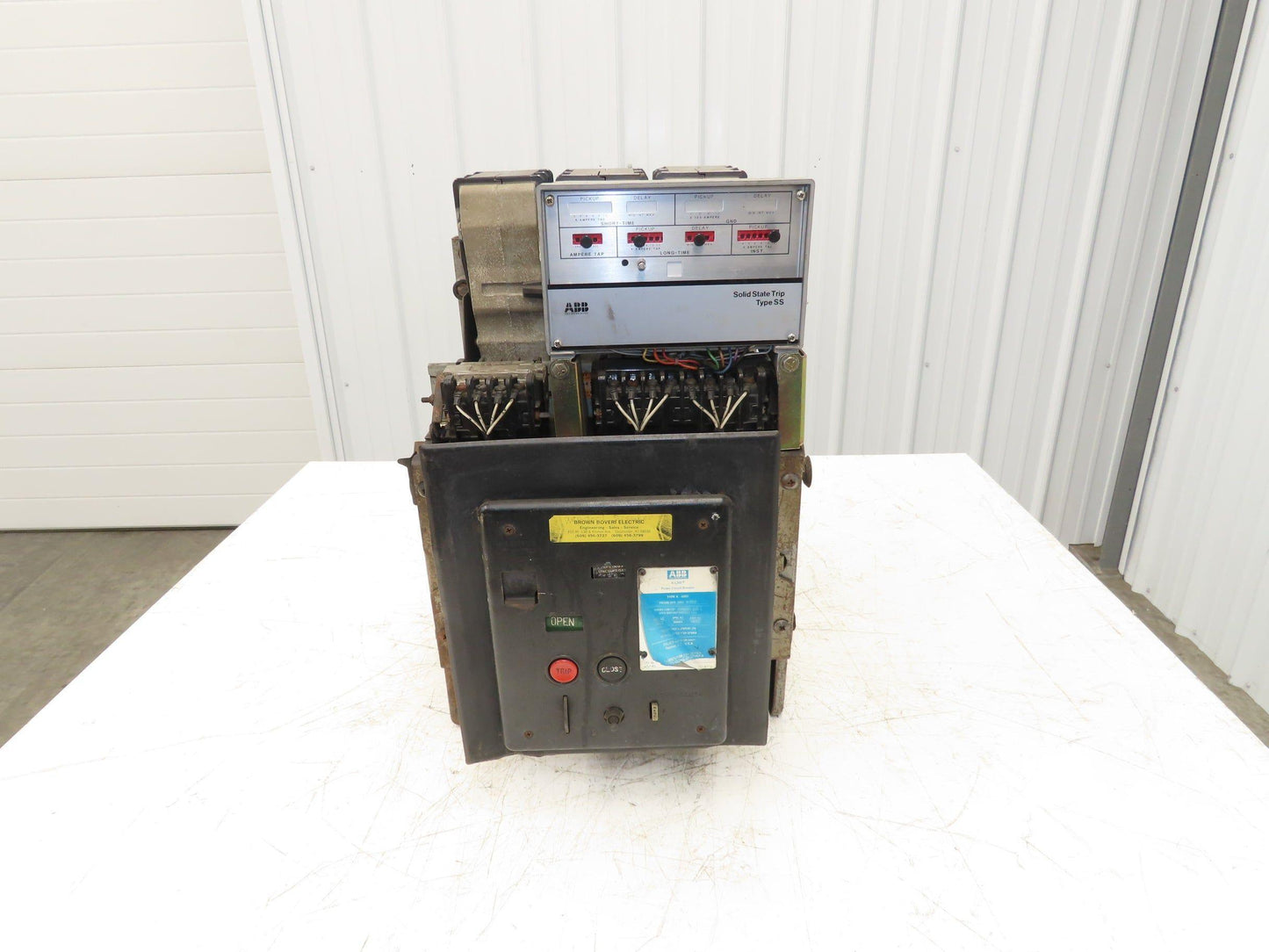 ABB K-600S Low Voltage Power Air Circuit Breaker 600A 600V Solid State Trip