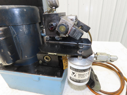 Vektek Vector Flo Hydraulic Manual Workholding Pump Power Pack 2.5gal 5000psi