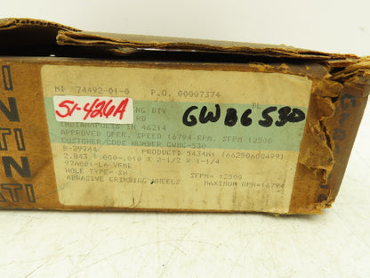 Norton GWBG-530 Grinding Wheel 2.75x2.5x1.5" Lot of 8