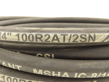 1/4" Flame Resistant Hydraulic Hose 5800psi w/Parker No-Spill Quick Connect 20'