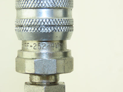 1/4" Flame Resistant Hydraulic Hose 5800psi w/Parker No-Spill Quick Connect 20'