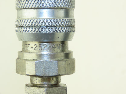 1/4" Flame Resistant Hydraulic Hose 5800psi w/Parker No-Spill Quick Connect 20'