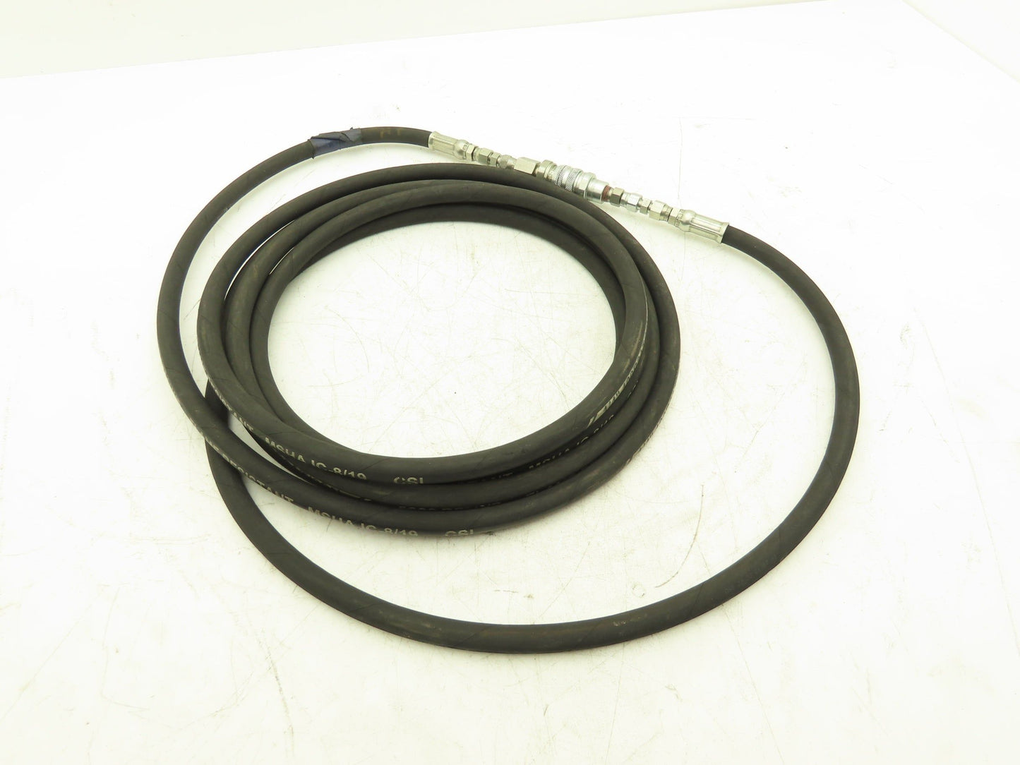 1/4" Flame Resistant Hydraulic Hose 5800psi w/Parker No-Spill Quick Connect 20'