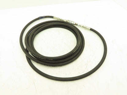 1/4" Flame Resistant Hydraulic Hose 5800psi w/Parker No-Spill Quick Connect 20'