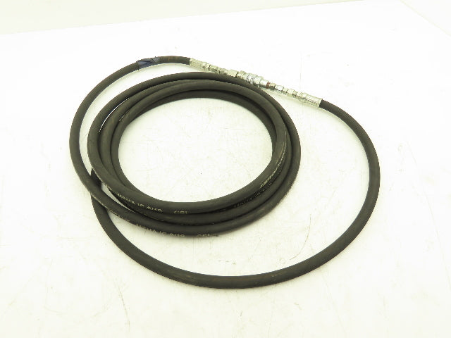 1/4" Flame Resistant Hydraulic Hose 5800psi w/Parker No-Spill Quick Connect 20'