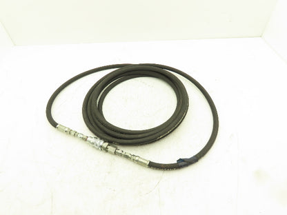 1/4" Flame Resistant Hydraulic Hose 5800psi w/Parker No-Spill Quick Connect 20'