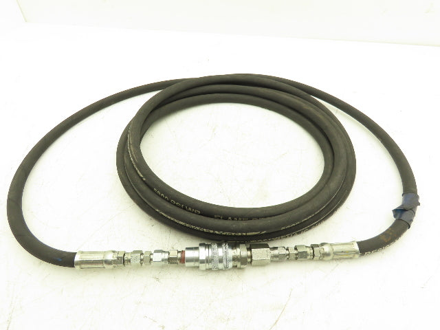 1/4" Flame Resistant Hydraulic Hose 5800psi w/Parker No-Spill Quick Connect 20'