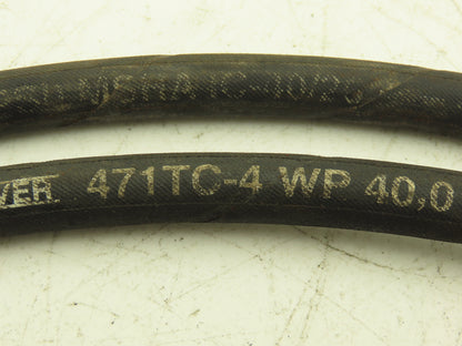 Parker 1/4" Hydraulic Hose 5800psi Parker No-Spill Quick Connect 15.5' Lot of 2