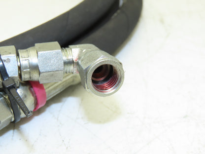 1/4" Hydraulic Hose 5800psi Parker No-Spill Quick Connect 10' Lot of 2