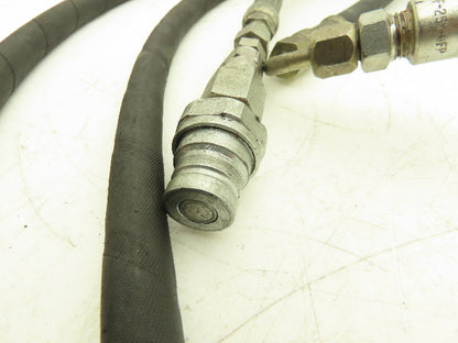 1/4" Hydraulic Hose 5800psi Parker No-Spill Quick Connect Lot of 4