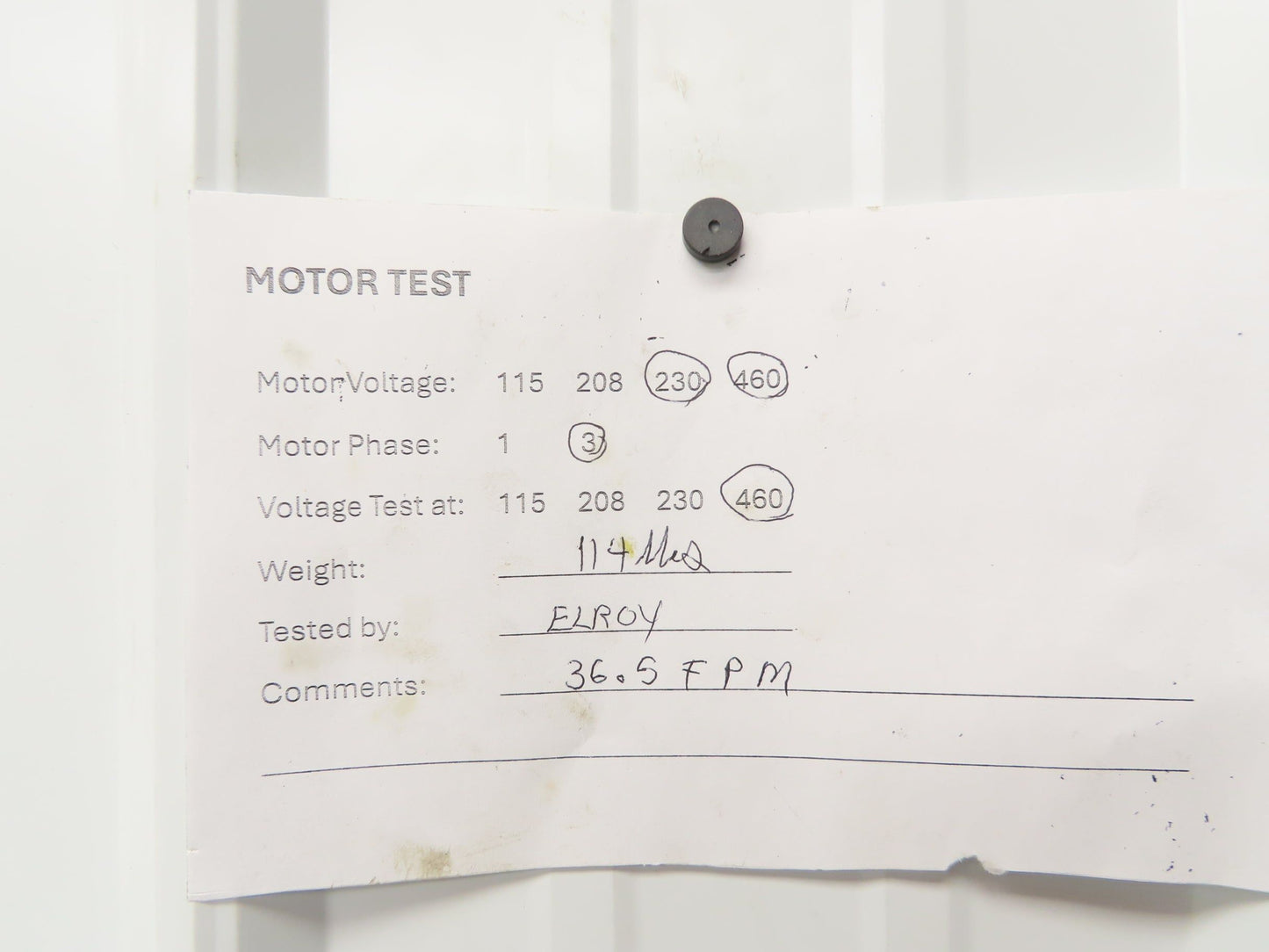 Bridge Crane Trolley Drive Tractor 3/4Hp 230/460V 3PH 36 FPM