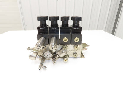 Vektek 0914 3x4 Manual Hydraulic 4-Valve Manifold Assembly Lever/Handle