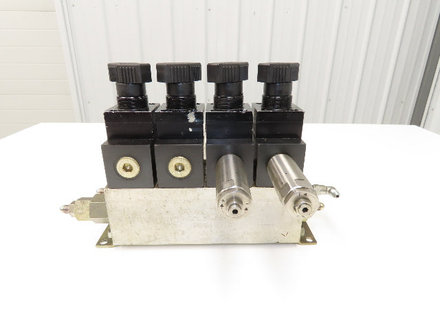 Vektek 0914 3x4 Manual Hydraulic 4-Valve Manifold Assembly Lever/Handle