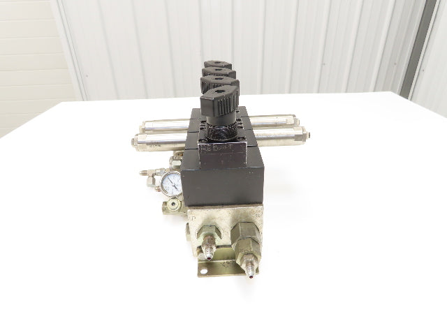 Vektek 0914 3x4 Manual Hydraulic 4-Valve Manifold Assembly Lever/Handle