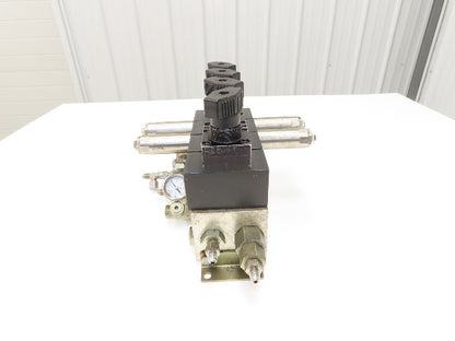 Vektek 0914 3x4 Manual Hydraulic 4-Valve Manifold Assembly Lever/Handle