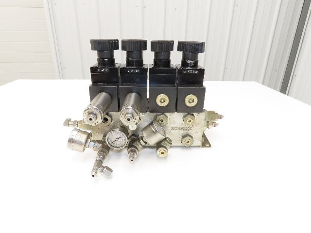 Vektek 0914 3x4 Manual Hydraulic 4-Valve Manifold Assembly Lever/Handle
