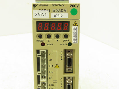 Yaskawa SGDM-02ADA ServoPack Servo Drive 1Ph 230V In 0.2kW 230V 2.1A 3Ph Out