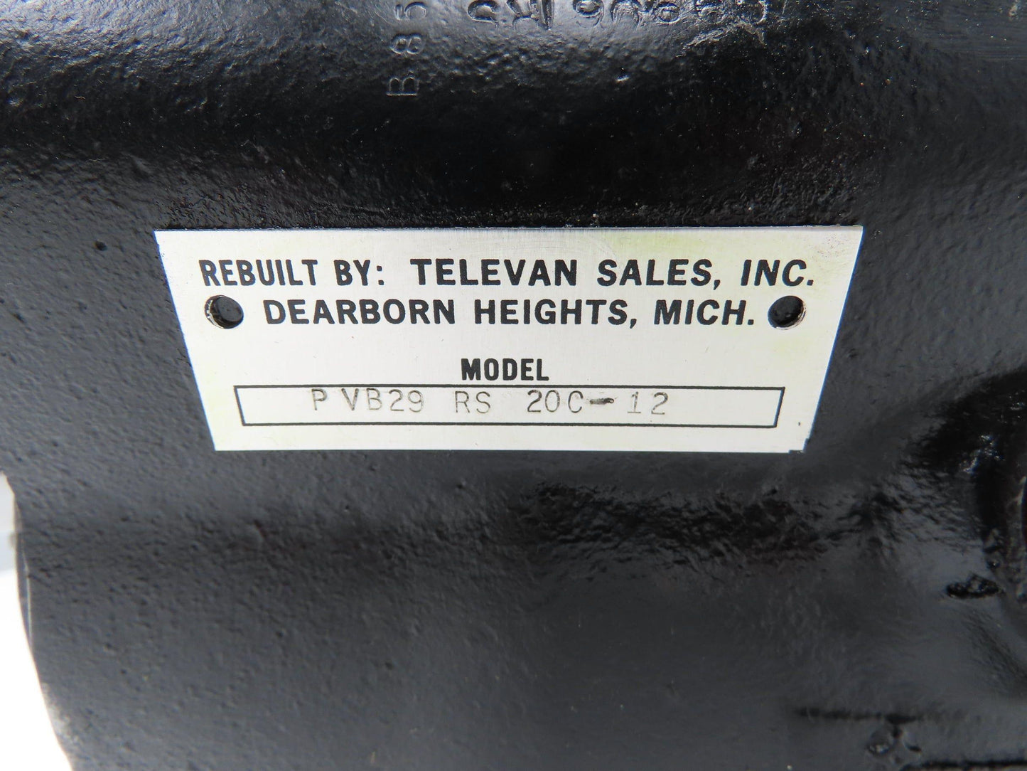 Vickers PVB29 RS 20C-12 Hydraulic Axial Piston Pump 30 GPM 3000 PSI 61.6cm³