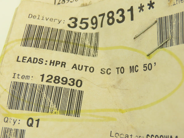 Hypertherm HPR400XD 123983 Plasma Torch Gas Leads HPR Auto SC to MC 50'