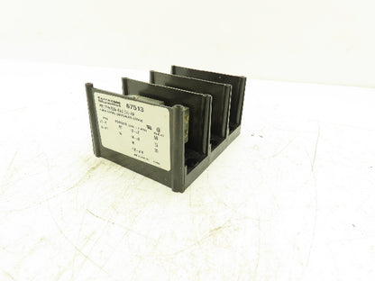 Ferraz Shawmut 67513 Power Distribution Block 600V 350A 3 Pole