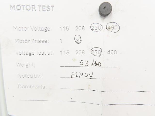 Graymills IMV100-F Immersion Coolant Pump 1"NPT Cast Iron 50gpm 1Hp 230/460V 3PH
