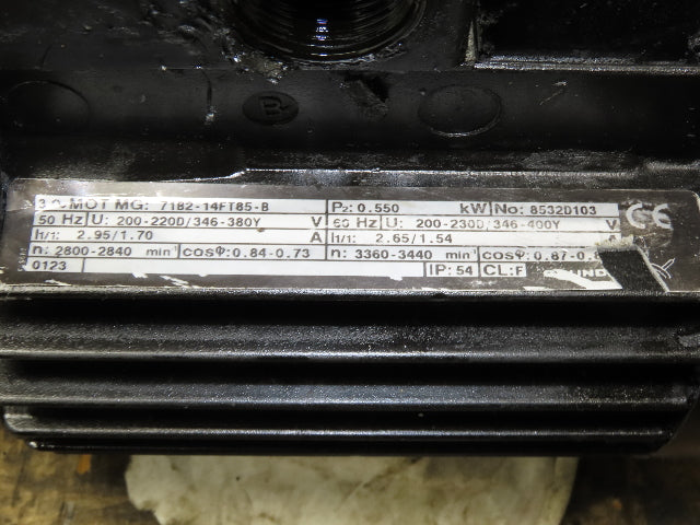 Grundfos SPK8-3/2 AMA RUUV Immersion Coolant Pump 100-160 L/min .55kw 230V 3PH