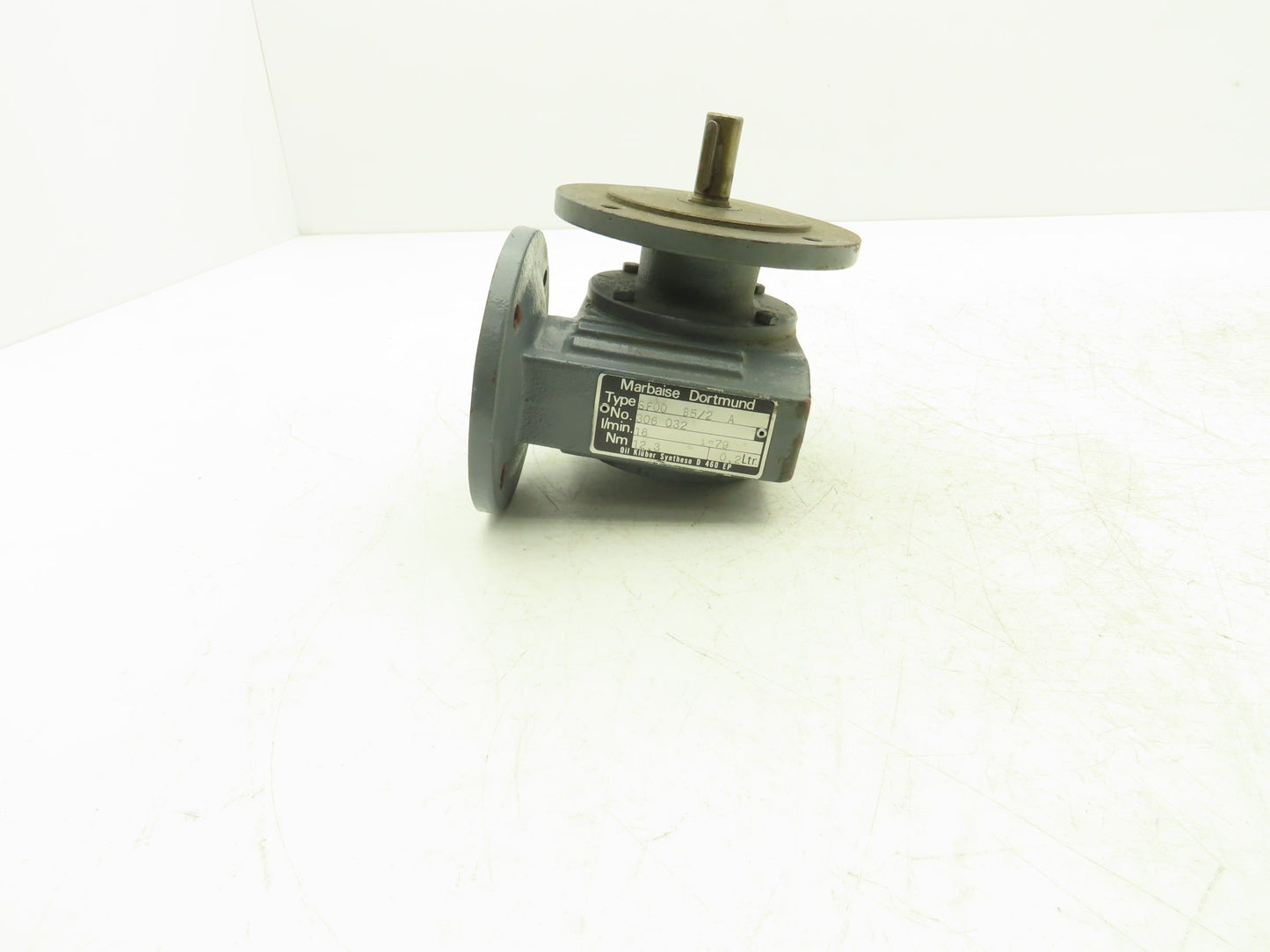 Marbaise Dortmund SF00 Right Angle Worm Gearbox 79:1 Ratio 12.3Nm 14mm