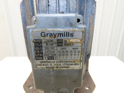 Graymills IMV50-F Immersion Coolant Pump 3/4"npt 35gpm 1/2Hp 230/460V Cast Iron