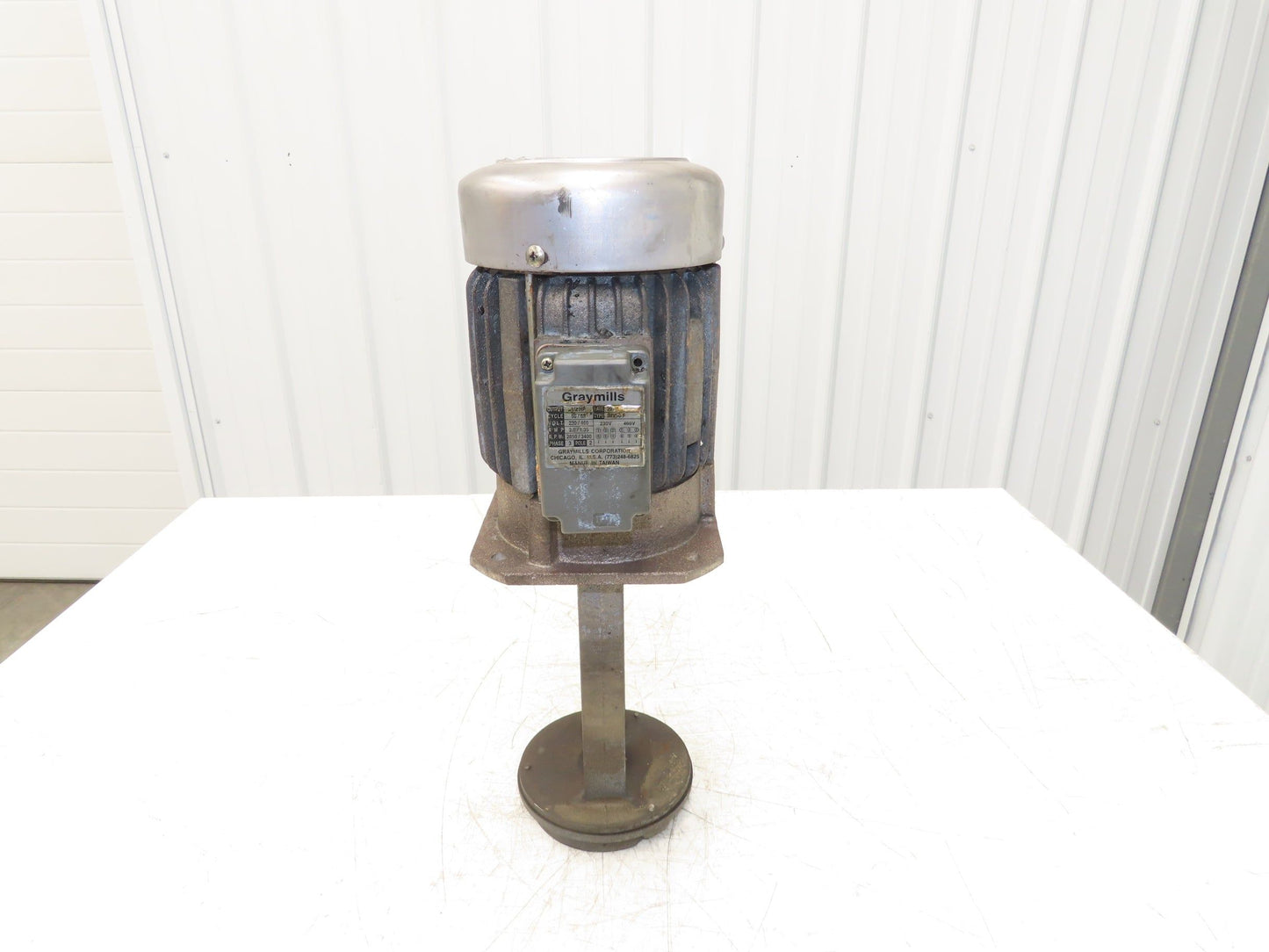 Graymills IMV50-F Immersion Coolant Pump 3/4"npt 35gpm 1/2Hp 230/460V Cast Iron