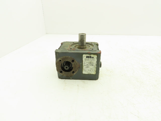 Ass-ag M 40 B Right Angle Worm Gearbox 82:1 Ratio 14mm