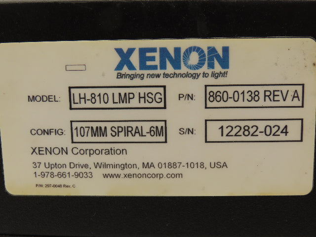 Xenon LH-810 LMP HSG RC 800 UV Vis Pulsed Lighting System Air Cleaner