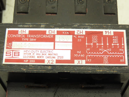 Hevi Duty W150 Industrial Control Transformer 150va HV 230/460V LV 120V Lot of 5