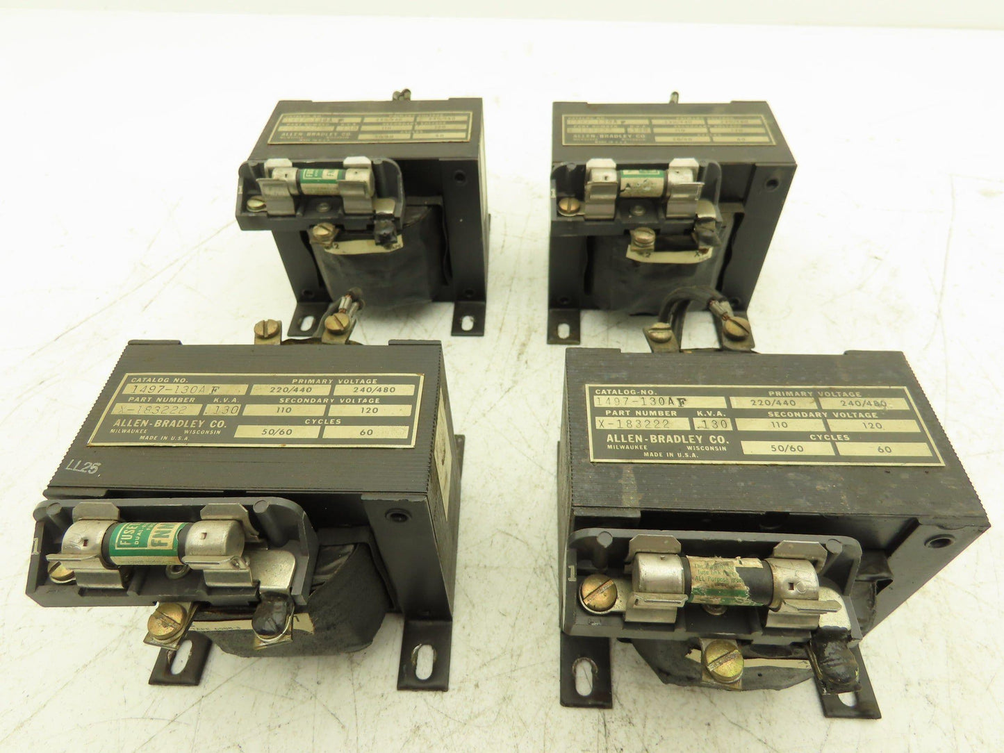 Allen Bradley 1497-130 Control Transformer 130va HV 240/480V LV 120V Lot of 4