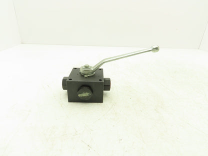 Pister 3KH-G3/8-1123-T Ball Valve Manual 1/4 Turn 3-Way 3/8" NPT