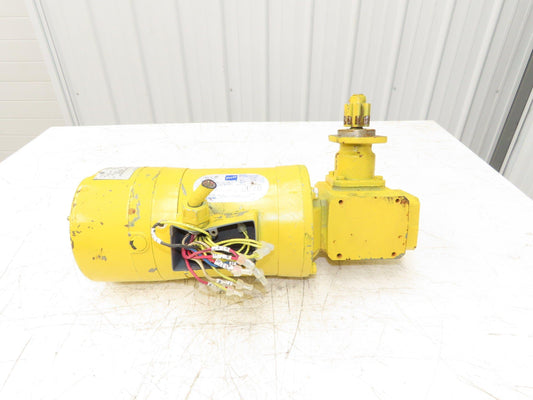 Doerr LR22132 Crane Duty Gear Motor w/Brake 15:1/115rpm 1/2Hp 230/460V D56CFC