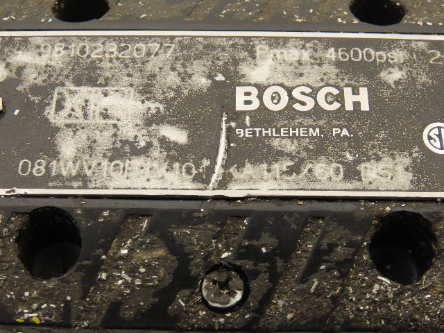 Bosch O81WV10P1V1012KA115/60 D51 Directional Control Solenoid Valve 115V