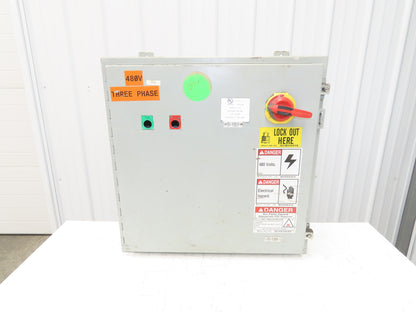 Hoffman A242408LP Electrical Enclosure Control Panel 24x24x8" W/Disconnect JIC