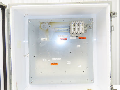 Hoffman A242408LP Electrical Enclosure Control Panel 24x24x8" W/Disconnect JIC