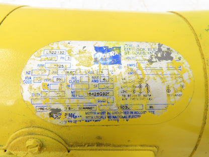 Doerr LR22132 Crane Duty Gear Motor w/Brake 15:1/115rpm 1/2Hp 230/460V D56CFC