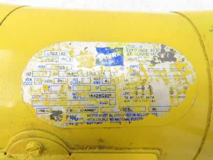 Doerr LR22132 Crane Duty Gear Motor w/Brake 15:1/115rpm 1/2Hp 230/460V D56CFC