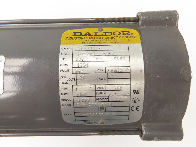 Baldor CDP3440 DC Brushed Motor 3/4Hp 1750rpm 90vdc 56C TEFC