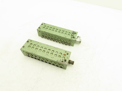 Vogele BVRL 20A1 Lubrication Distribution Manifold 20-Outlet Valve Block Lot of2