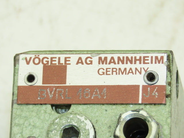 Vogele BVRL16A1 Lubrication Distribution Manifold 16-Outlet Valve Block Lot of 4