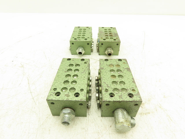 Vogele BVRL10A1 Lubrication Distribution Manifold 10-Outlet Valve Block Lot of 4
