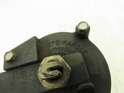 Jamesbury TORQ-HANDLE 1" Ball Valve M-F with Spring Return-to-Closed Handle