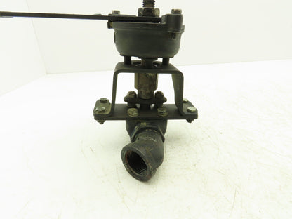 Jamesbury TORQ-HANDLE 1" Ball Valve M-F with Spring Return-to-Closed Handle