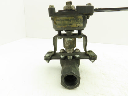 Jamesbury TORQ-HANDLE 1" Ball Valve M-F with Spring Return-to-Closed Handle